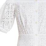 Veronica Beard NWT Cali White Eyelet Dress Photo 6