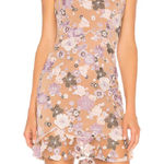 For Love & Lemons  Posy Embroidery Mini Dress‎ Sz Small Photo 0