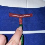 COMPTOIR DES COTONNIERS Linen Blue Knee Length Shift Dress Size 42 Size M Photo 3