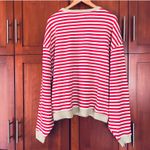 Free People  We the Free Sweatshirt Striped Oversized Crewneck Size Small Photo 7