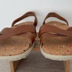 Merrell  Syrah Brown Napa Valley Cork Sling Sandals Leather Straps Comfort Sz 10 Photo 2