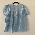 Thierry Colson Blouse and Skirt in Heaven Blue Size Small Yellow Photo 3