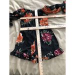 Love...Ady Love Ary Floral Jumpsuit Romper Floral Size Small Off Shoulder Preppy Pullover Photo 4