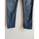GRLFRND  Natalia High Rise Ankle Cropped Blue Denim Raw Hem Size 27 Ma Belle Amie Photo 3