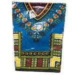 Unisex Blue dashiki African top Size M Photo 1