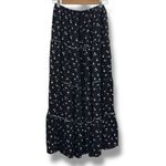 Ultra Flirt  Black‎ and White Floral Maxi Skirt Photo 1