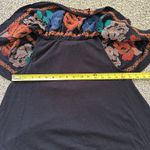 Free People  black embroidered off-the-shoulder top size S Photo 9