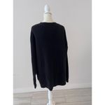 Treasure & Bond Women's Pullover Sweater Black Knit Long Sleeve V Neck M New Photo 1