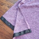 Lululemon Purple and Black Striped Shawl Scarf Photo 4