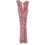 MISA Los Angeles NWT  Ava Paisley Print Stretch-Tulle Midi Dress Photo 7