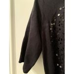 Esperanza Women's Black Short Sleeve Sweater Dress Turtle Neck Size Small Photo 5