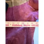 VTG Colorblock Suede Leather Blazer Jacket Women M Burgundy Tan Navy 80's Artsy Size undefined Photo 3