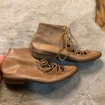 Free People  Truxton Lace Boots Size 38 Leather Pointed Toe Women's Brown Photo 2