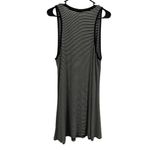 POL  Rayon Black and White Striped Sleeveless V Neck Shirt Stretch Midi Dress M Photo 2