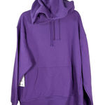 TNA Aritzia Terry Fleece Boyfriend Purple Hoodie Sweatshirt Large NEW with Tags Photo 0