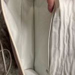 Vintage Carlos Falchi Creamy White crossbody Snakeskin Leather Clutch Classy Photo 6