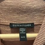 Eileen Fisher  Sweater Mock Neck Organic Linen Mauve Size XS Photo 3