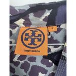 Tory Burch  Blouse‎ Women 4 Purple Floral 100% Silk Y2K Retro Preppy Funky Rave Photo 5