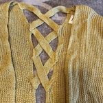 Debut  open knit cardigan size s/m yellow oversized Photo 2