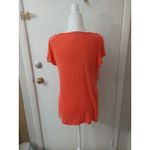 Nicole Miller Dubarry Pink Ruffled Short Sleeve Top L Coquette Girl Fairycore Photo 3