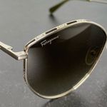 Salvatore Ferragamo  SF264S 709 Gold Oval Sunglasses Women’s Sz 60-15-140 Photo 4
