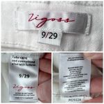 Vigoss  White Wide Leg Cropped Jeans Women’s Size 9 29 High Rise Stretch Belted Photo 2