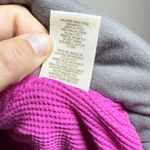 Free People  Rare Insulated Quilted Puffer Coat Jacket Zip Up Long Waffle Knit Photo 9