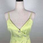 Banana Republic  light yellow button up belted linen blend strappy sundress 6 Photo 3