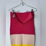 Ted Baker  Alcina stretchy bodycon pencil skirt. Pink, yellow, cream 2 U.S. Small Photo 5