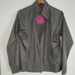 Kate Lord Grey Windbreaker Jacket Full Zip Pockets Golf Outdoor Vacation Gray Size M Photo 0