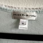 Miss Elaine Blue Nightgown Floral Lace Trim Cozy Sleepwear Classic Medium Photo 3