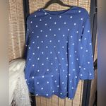 Christopher & Banks Christoper & Banks 3/4 Slv. Cornflower Bl. Tee with White Sand Dollar Print Photo 2