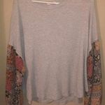 Hummingbird Patterned Sleeve Top Photo 0