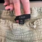 J.Crew  Green Squareneck Puff Sleeve Soft Gauze Top Blouse Size XL Photo 2