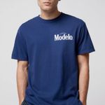 Urban Outfitters Modelo Cerveza Pigment Dye Tee NWT Size M - Navy Photo 0
