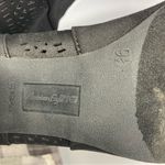 American Eagle Outfitters peep toe heels black laser cut faux leather size 9.5 Photo 8