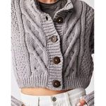 Free People Bonfire Gray Cardigan Photo 2