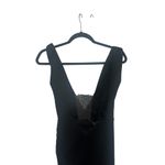 Katie May  X NOEL AND JEAN The Unexpected Lace Inset Maxi Gown In Black Photo 8