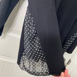 Lane Bryant NWOT‎  women’s black knit v-neck scoop dotted hem sweater blouse Photo 2