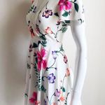 EXPRESS  00 Floral Chiffon Flutter Sleeve Fit & Flare Mini Dress - NWOT Photo 4