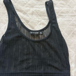 Pretty Little Thing Mesh  Top Black Photo 0