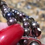 Swavorski Swarovski 3 Strand Pearl Bracelet Photo 3