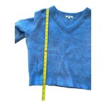 Madewell  alpaca blend blue vneck sweater Medium Photo 5