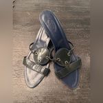 Tod's  Kitten Heels Slides in Blue Sz 11 Photo 6