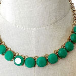 The Limited  gold tone and green statement necklace Photo 0