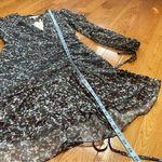 Ted Baker  Cherela Floral Print Ruched Tie Sheer Long Sleeve Mini Dress Sz 2 US Photo 9