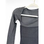 MUGLER Black Asymmetrical Mesh Mini Dress XS Photo 2