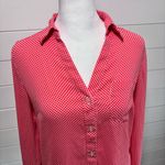 Outback Red  Polka Dot Shirt Top Button Sleeve‎ Size XS Photo 1