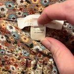 Monteau  LA Earth Tones Floral Tiered Dress Women’s Size Small Photo 2