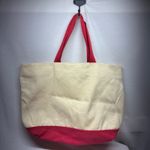 Coca-Cola  Canvas Tote Bag Red Cream with "Have a Coke and a Smile"Coin Pouch Photo 2